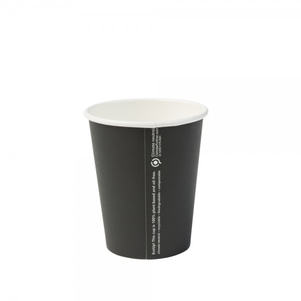 Paper cups 200 ml / 8 oz, black